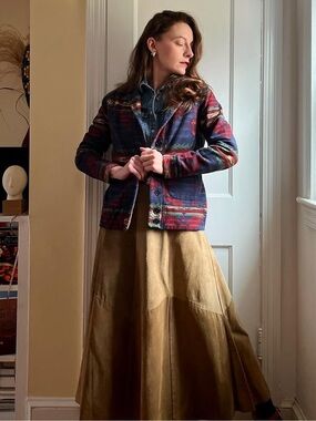 Lauren Ralph Lauren Southwest Inspired Aztec Print Fleece Lined Blazer Jacket S